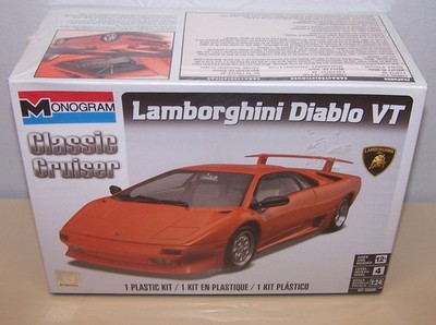 Monogram Lamborghini Diablo VT 1:24 Sealed Model Kit 85-0889 Free Shipping