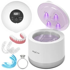 Advanced Ultrasonic Retainer Cleaner Machine for Dentures, Mouth Guards, Brac...