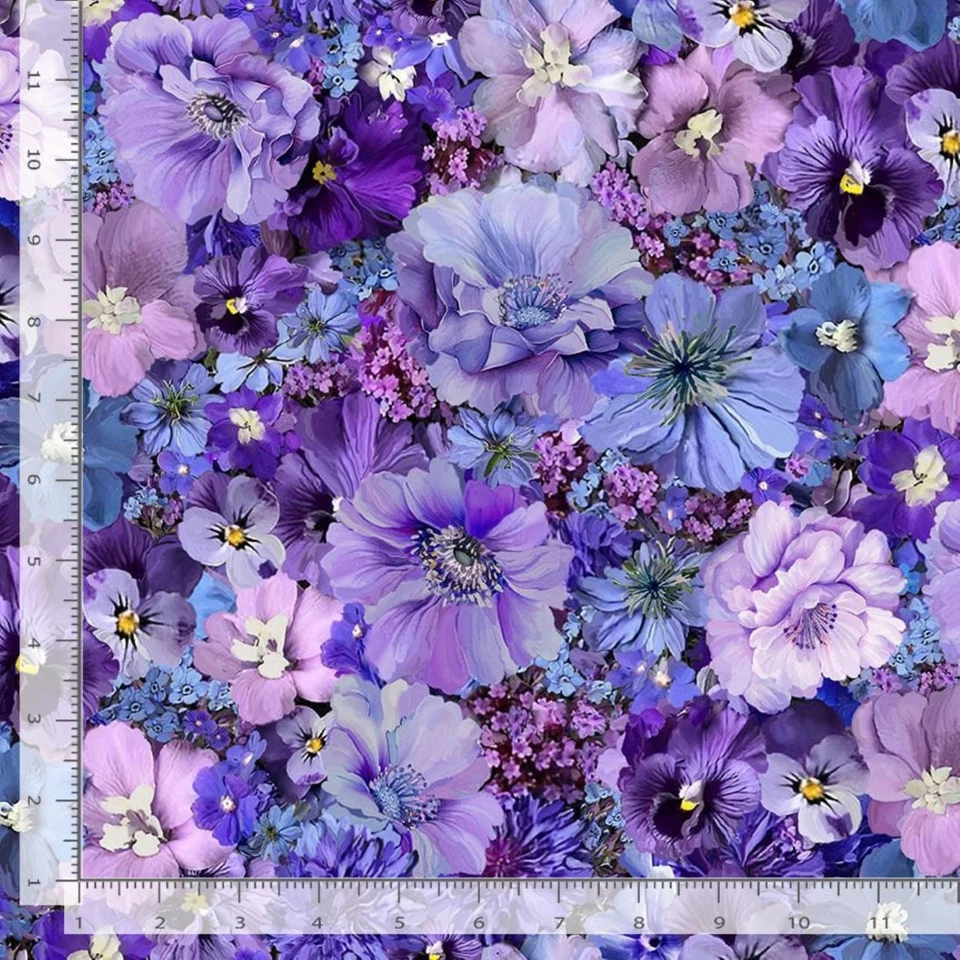 GARDEN DELIGHT from Timeless Treasures Fabrics - (30) 6.5" fabric squares - Image 4 of 4