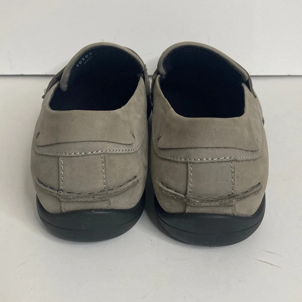 Brooks Brothers Loafers Mens 12 Gray Taupe Suede Penny Moccasins Made in Italy - Изображение 4 из 4