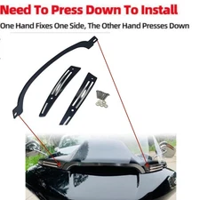 Black Windscreen Connector & Trim for Harley Touring Road Glide models 2015-2023