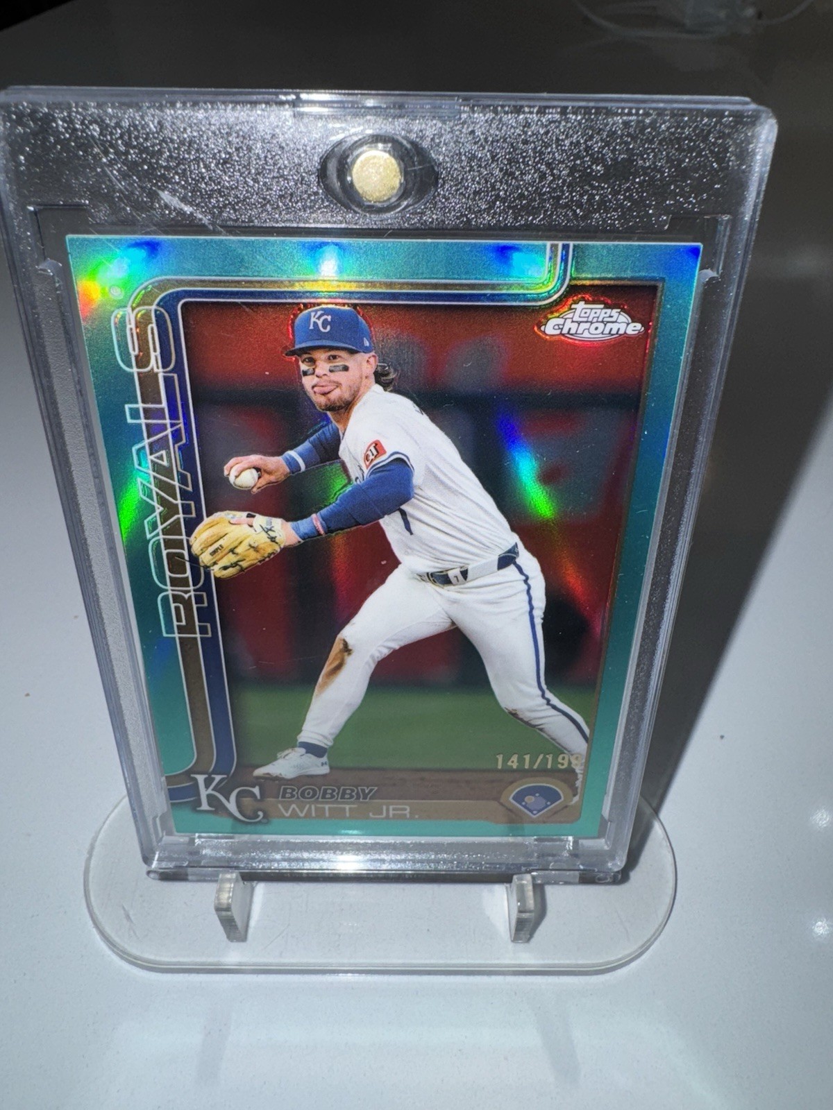 Bobby Witt Jr. #/199 Aqua Refractors 2025 Topps Chrome #93