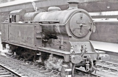Photo A2 Ex-GCR 4-6-2T at Nottingham Victoria, 1959 Nottingham/SK5641 S c1959
