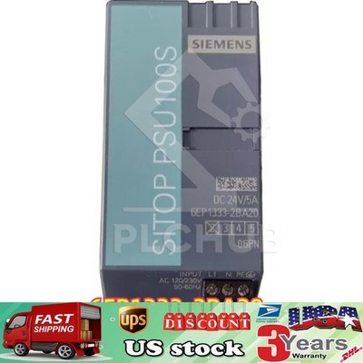 New Siemens SITOP PSU100S 24 V/5 A power supply 6EP1 333-2BA20 6EP1333-2BA20