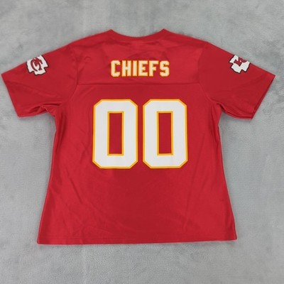 Kansas City Chiefs Jersey NFL Team Apparel Women Red Short Sleeve Medium #00