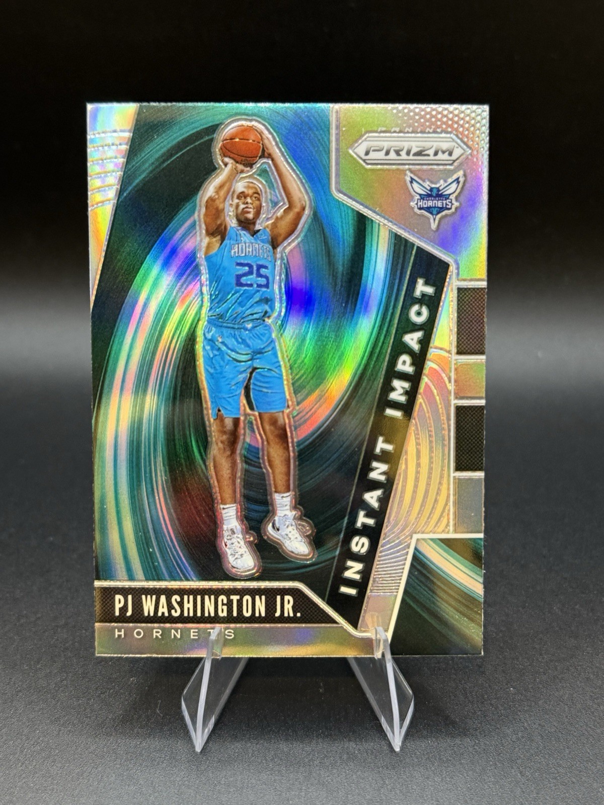 2019-20 Panini Prizm- Instant Impact PJ Washington Jr. #20 Silver Prizm (RC) ST3