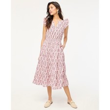  J.Crew Factory Ruffle-sleeve midi dress 10