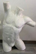 Manichino busto uomo in polistirolo bianco 90 cm 1,2 kg attrezzatura lavoro