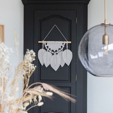 Hoooked Macrame Kit W/Spesso Yarn-Wall Hanging Faros - Biscuit