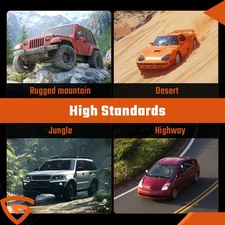 2Pc Premium Driveshaft Universal Joint Front Rear Moog 534G Greasable