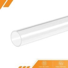 1PCS Acrylic Pipe Rigid Round Tube Clear 26mm 1" ID 30mm 1 3/16" OD 305mm 12" 