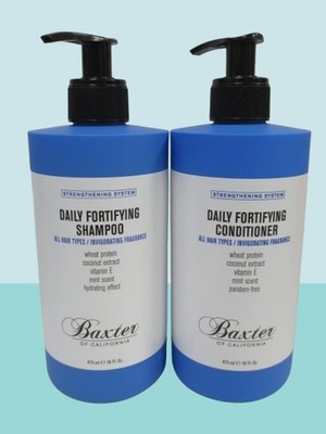 BAXTER DAILY FORTIFYING SHAMPOO 16 OZ & DAILY FORTIFYING CONDITIONER 16 OZ NWOB