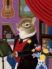 Professor Sillworth R. Piffington by Gina Matarazzo 11 x 14 " Paper New Unframed