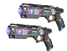 Space Gun Super Sound Light Electronic Series with Lights and Noise 2pk