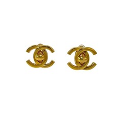 Chanel Coco Mark Earrings Women Gold One Size 824328