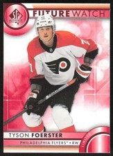 2023-24 UD SP Authentic Tyson Foerster 115 Future Watch Limited Red RC
