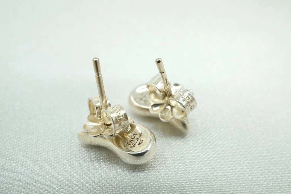 TIFFANY & Co. Pendientes Lágrima Elsa Peretti SV925 Plata Accesorios 4185j Foto 4 de 4