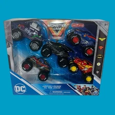 Spin Master Monster Jam DC 5 Pack Justice League vs Joker 6494