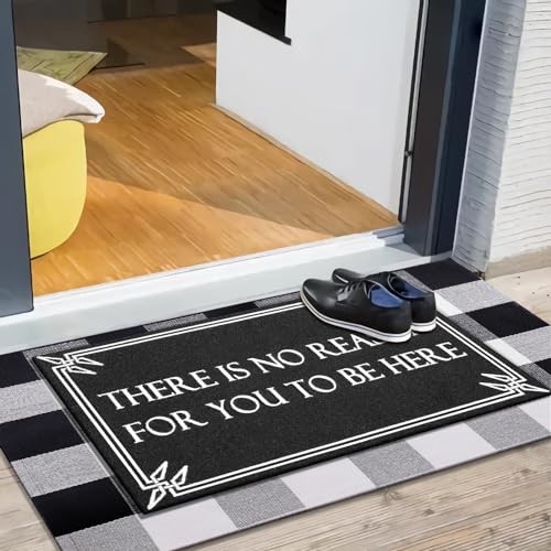 Fußmatte Outdoor Indoor Welcome schwarz Fußmatten lustig es gibt keinen Grund vorne - Bild 3 von 7