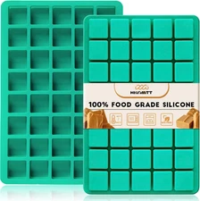 Square Candy Molds Silicone for Caramels Truffles Chocolate, 2 PCS 40 Cavities f