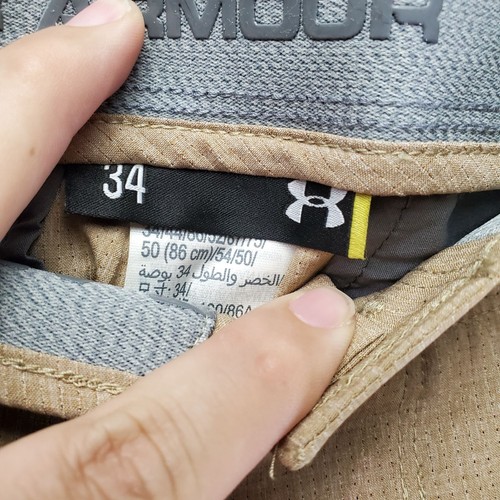 Under Armour Shorts Mens Size 34 Khaki Loose Fit HeatGear Lightweight *NWT* - Picture 3 of 14