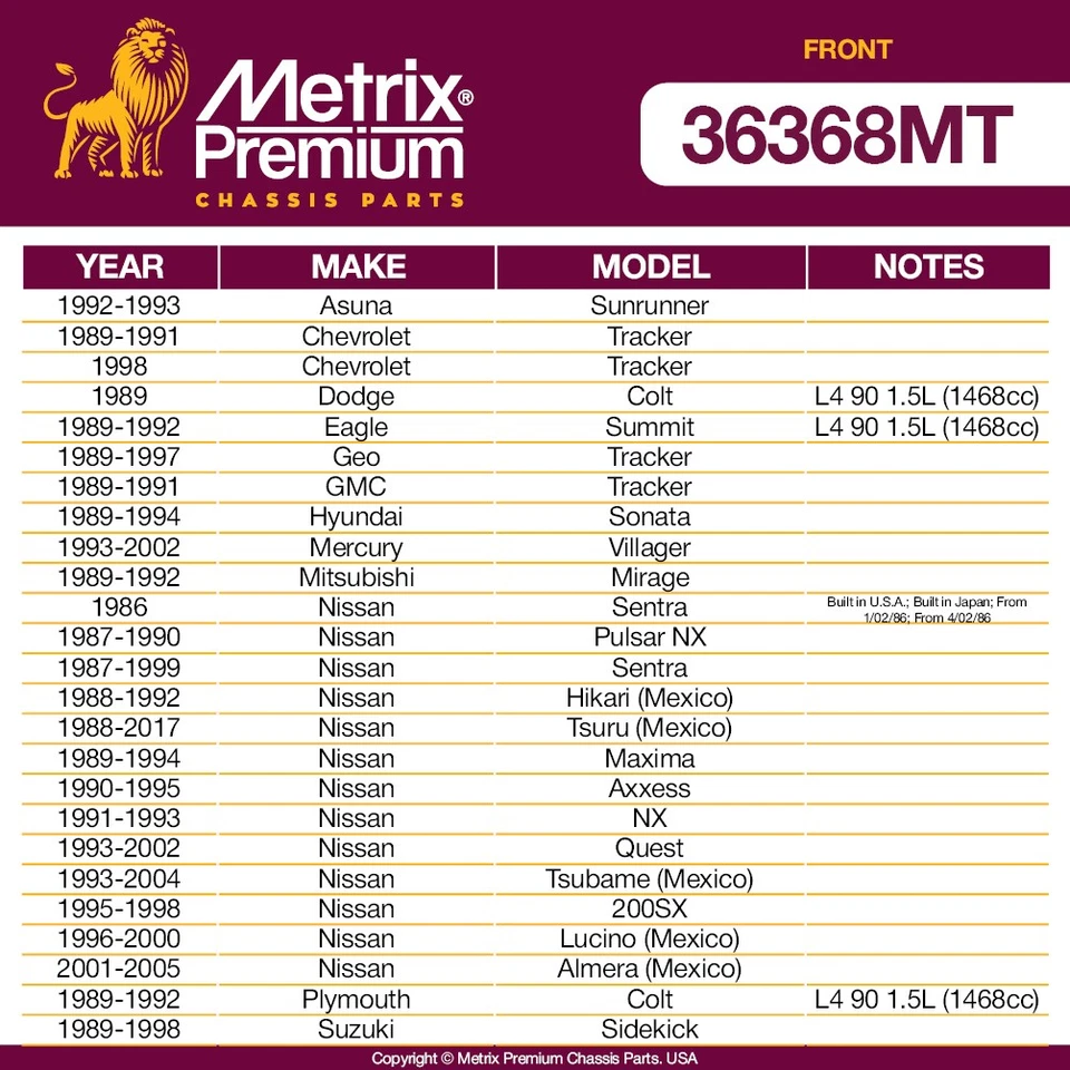 Barra estabilizadora delantera para 89 GMC Tracker 89-94 Hyundai Sonata K750181 Foto 2 de 4