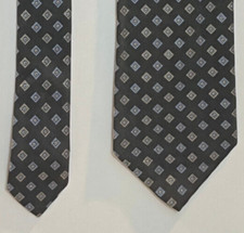 Brooks Brothers Makers Geometric Woven Made in USA Silk Tie 60" x 4"
