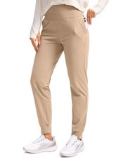 Women's Fleece Lined Joggers Water Resistant High Waisted Thermal Sweatpants ...