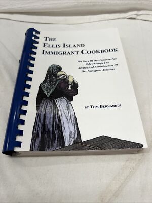 Vintage Cookbook Spiral The Ellis Island Immigrant Poland Spain Sweden Italy