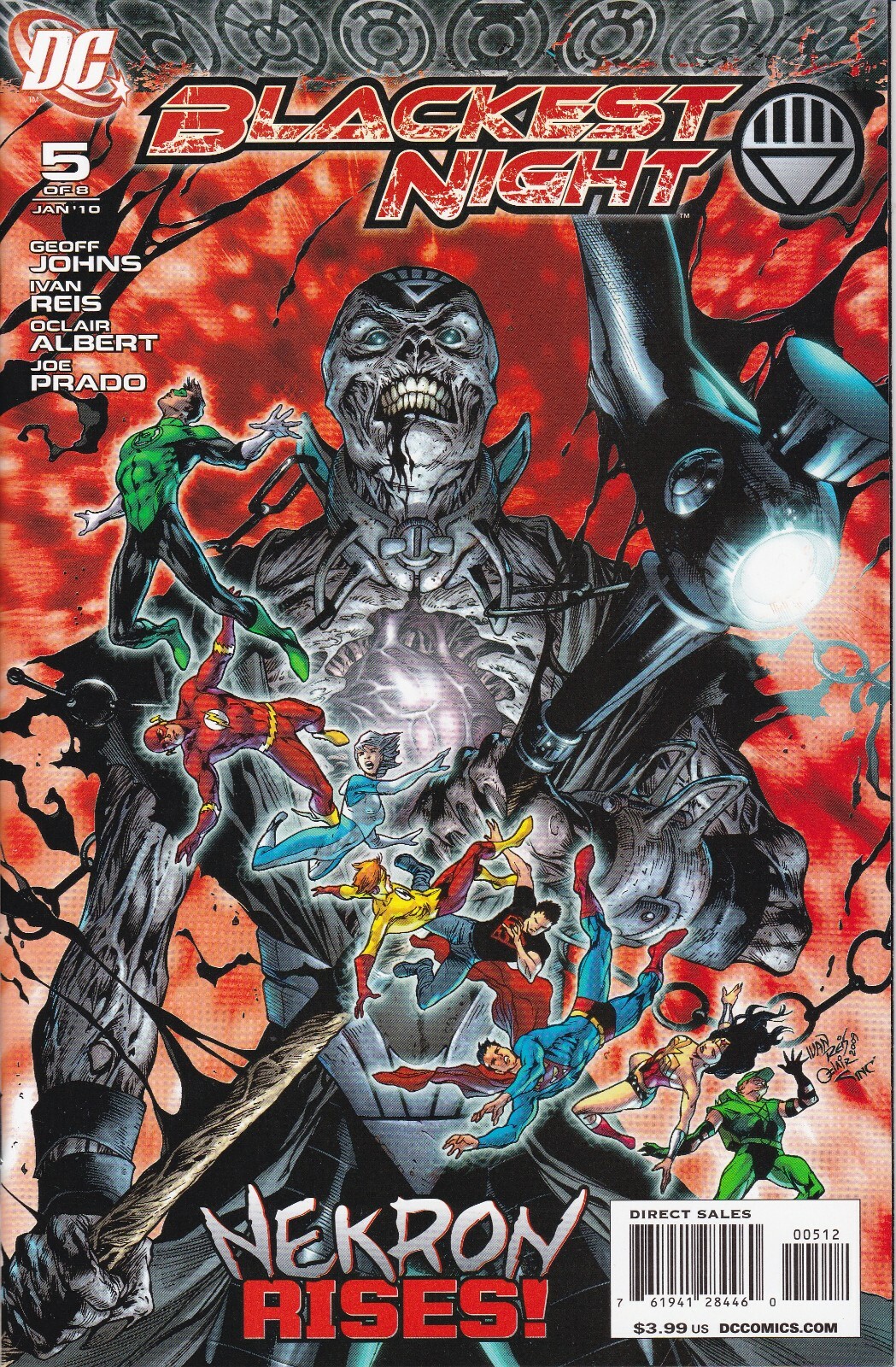 BLACKEST NIGHT #5 (of 8) - 2nd Print VARIANT Cover