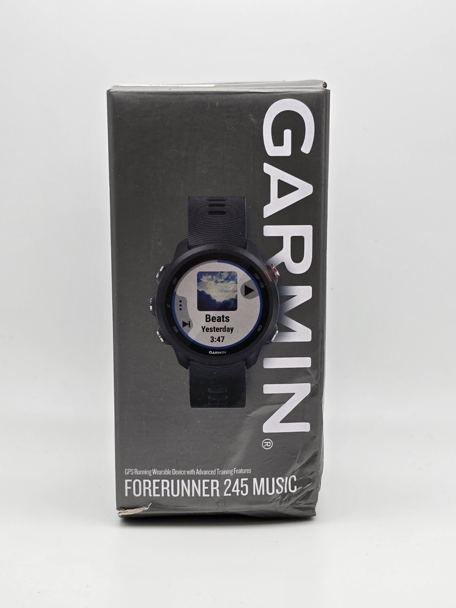 Garmin Forerunner 245 Music GPS Smartwatch Black Used