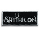 Satyricon bestickter Aufnäher | norwegisch schwarz Metall Musikband Logo