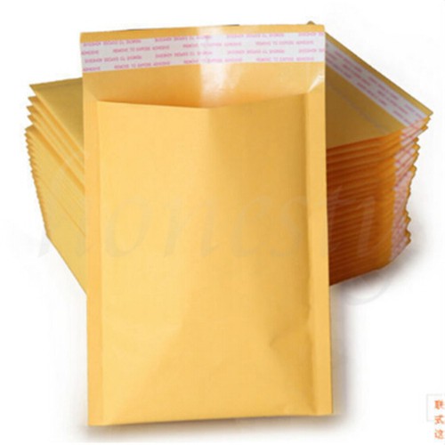 5~100pcs Kraft Bubble Envelopes Padded Mailers Shipping Self-Seal Bags 4 Size - Picture 2 of 12