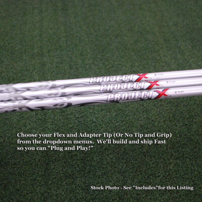 Project X PXv Driver Shaft w/Tip & Grip Regular Flex w/Adapter Tip & Grip - NEW