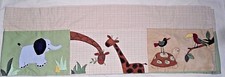 Kidsline Zanzibar Baby Nursery Window Valance Jungle Theme Monkey Elephant Zebra