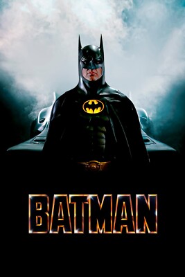 1989 Batman Movie Poster 11X17 Michael Keaton DC Comics Gotham City Joker   