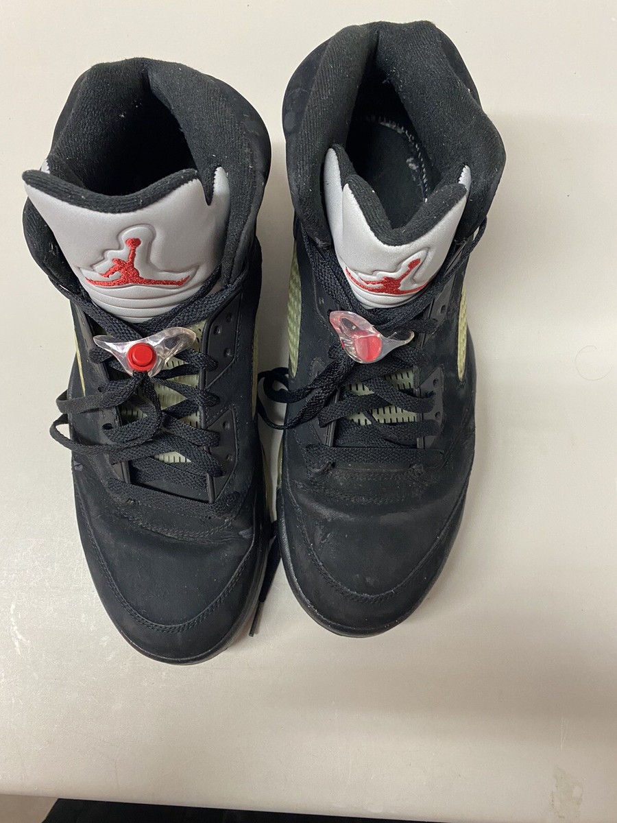Nike Air Jordan 5 Retro Metallic Black Varsity Red Size13