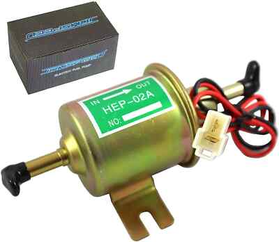 JDMSPEED Universal 12V Heavy Duty Electric Fuel Pump Metal Solid Petrol 12 Volts