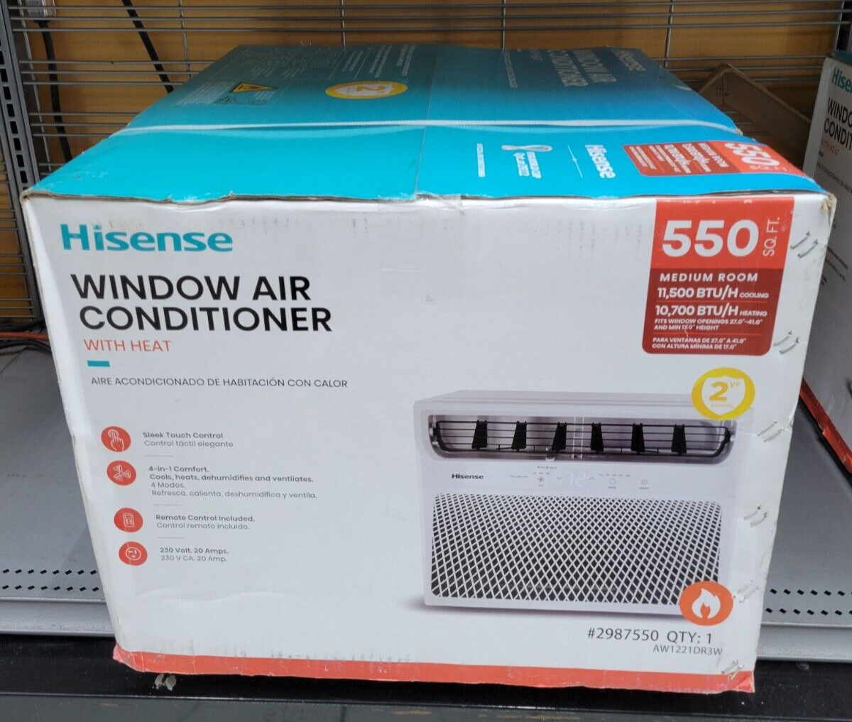 Hisense Costco Air Conditioning Hisense AW1221DR3W 11,500