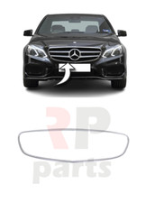 FOR MB E W212 13-16 AVANTGARDE / AMG FRONT BUMPER CENTER  GRILLE CHROME TRIM