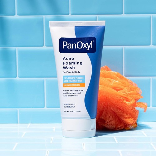 Acne Foaming Wash Benzoyl Peroxide 10% Maximum Strength Antimicrobial, 5.5 Oz - Picture 8 of 11