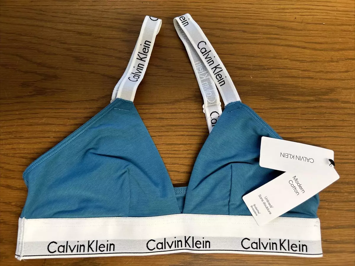 Calvin Klein Women's Modern Cotton Unlined Wireless Bralette 