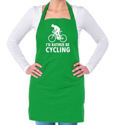 I'd Rather Be Cycling - Unisex Erwachsene Schürze - Fahrradausrüstung Bike Bikes Love