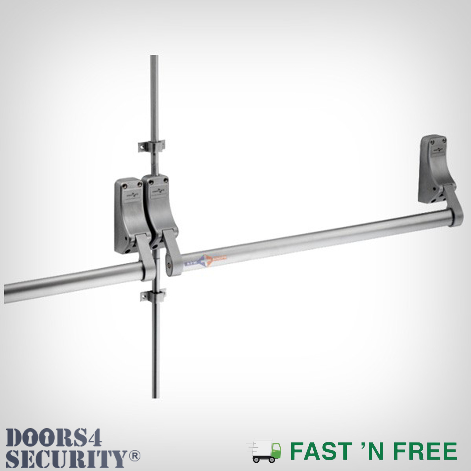 EXIDOR DOUBLE PANIC BARS 3 POINT FIRE EXIT EMERGENCY EXIT FULL KIT