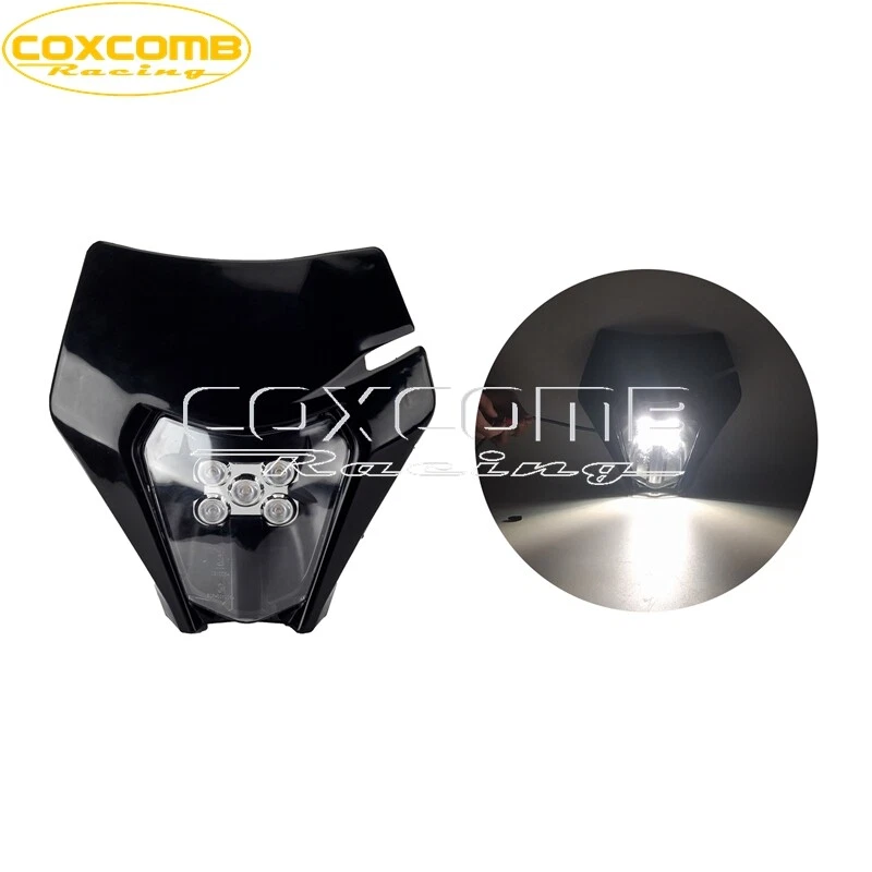 Carenado de lámpara de faros LED para motocicleta Kawasaki KX KLX KLR Suzuki DR Honda CR Foto 2 de 4