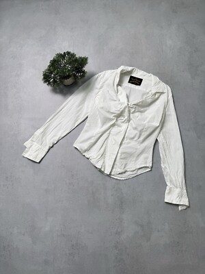 Vivienne Westwood Anglomania ブラウス Vivienne Westwood Anglomania Blouse Button Shirt Size 42 White