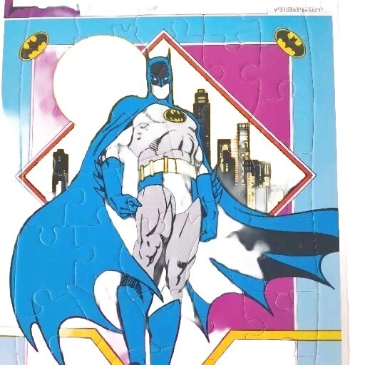 Rompecabezas con marco y bandeja de Batman de DC Comics - 1989 - De colección Foto 4 de 4