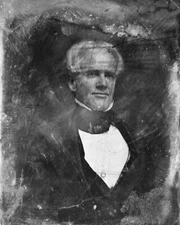 8" x 10" 1840s photo Horace Mann, head-and-shoulders portrait
