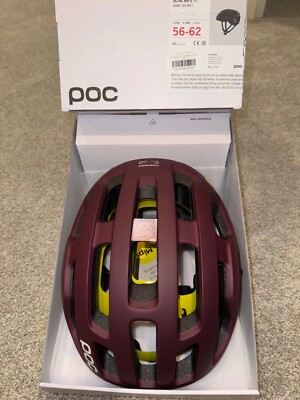 New POC Octal MIPS Men's Cycling Helmet - Garnet Red Matt - Large