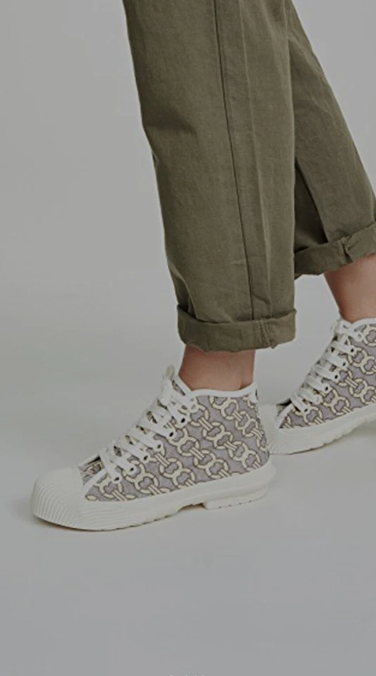 Tory Burch Buddy Puntera Lona Off White Zapatillas Altas/Zapatos de Pato para Mujer 6 Foto 4 de 4